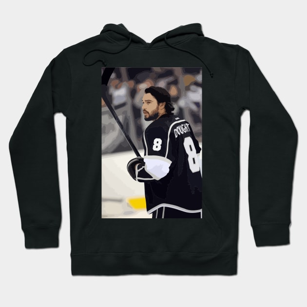 Drew Doughty Painting Hoodie by gktb